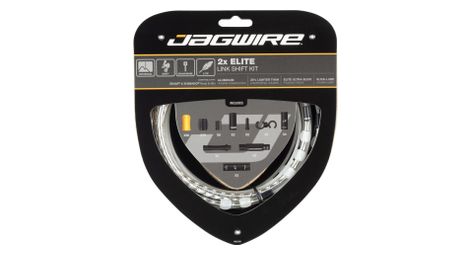 jagwire 2x elite link shift kit silber von Jagwire