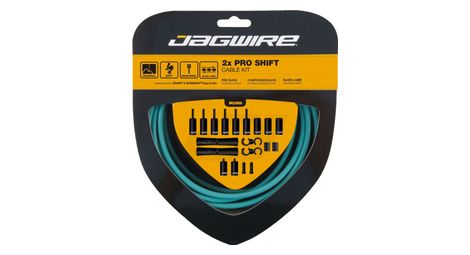 jagwire 2x pro schaltkit celeste blau jagwire 2x pro schaltkit celeste blau von Jagwire