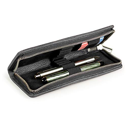 Jahn-Tasche Exklusives Federmäppchen Stifte-Etui, Größe M, aus Büffel-Leder, Schwarz, 012 Jahn-Tasche Exklusives Federmäppchen Stifte-Etui, Größe M, aus Büffel-Leder, Schwarz, 012 von Jahn-Tasche