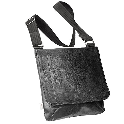 Jahn-Tasche – Umhängetasche Größe M/Schultertasche aus Nappa-Leder mit Tablet-Fach, Schwarz, Modell 428 Jahn-Tasche – Umhängetasche Größe M/Schultertasche aus Nappa-Leder mit Tablet-Fach, Schwarz, Modell 428 von Jahn-Tasche