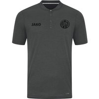 JAKO 1. FSV Mainz 05 Pro Casual Poloshirt 2023/24 855 - aschgrau M von Jako