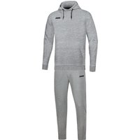 JAKO Base Jogginganzug mit Hoodie hellgrau meliert 128 von Jako