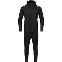 JAKO Challenge Freizeitanzug mit Kapuze Herren schwarz meliert/weiß M JAKO Challenge Freizeitanzug mit Kapuze Herren schwarz meliert/weiß M von Jako