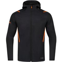 JAKO Challenge Kapuzenjacke Kinder schwarz meliert/neonorange 128 JAKO Challenge Kapuzenjacke Kinder schwarz meliert/neonorange 128 von Jako