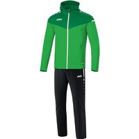 JAKO Champ 2.0 Präsentationsanzug mit Kapuze soft green/sportgrün 38 von Jako