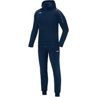 JAKO Classico Trainingsanzug Polyester mit Kapuze marine 34 (Damen) von Jako