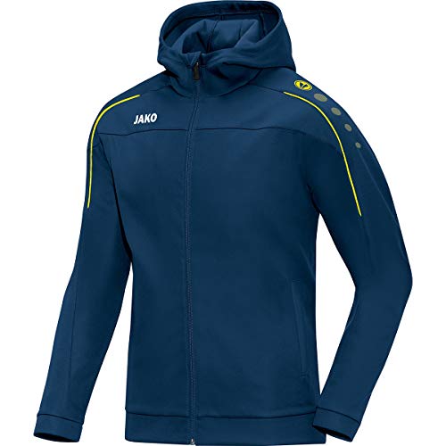 JAKO Herren Basic-kapuzen-jacke Classico, nightblue/citro, XL, 6850 JAKO Herren Basic-kapuzen-jacke Classico, nightblue/citro, XL, 6850 von JAKO