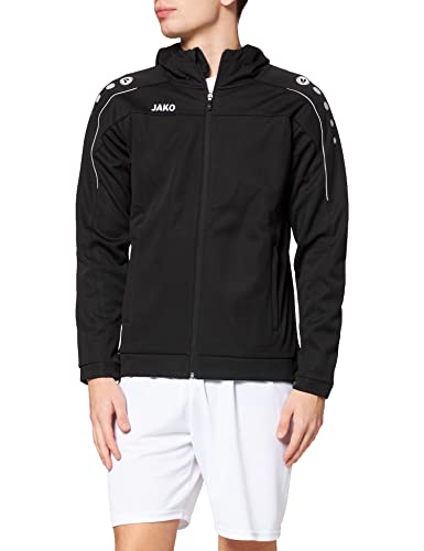 JAKO Herren Basic-kapuzen-jacke Classico, schwarz, M, 6850 von JAKO