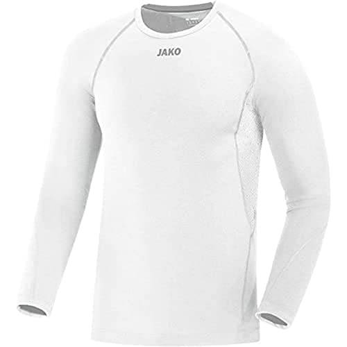 JAKO Herren Compression 2.0 Longsleeve, Weiß, XS EU von JAKO