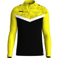 JAKO Iconic 1/4-Zip Sweatshirt Kinder 808 - schwarz/soft yellow 140 von Jako