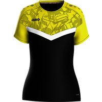 JAKO Iconic T-Shirt Damen 808 - schwarz/soft yellow 38 von Jako