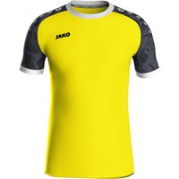 JAKO Iconic kurzarm Trikot Kinder 326 - soft yellow/schwarz 116 von Jako