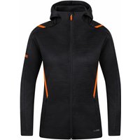 JAKO Challenge Kapuzenjacke Damen schwarz meliert/neonorange 34 JAKO Challenge Kapuzenjacke Damen schwarz meliert/neonorange 34 von Jako