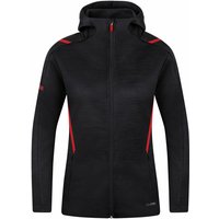 JAKO Challenge Kapuzenjacke Damen schwarz meliert/rot 34 JAKO Challenge Kapuzenjacke Damen schwarz meliert/rot 34 von Jako