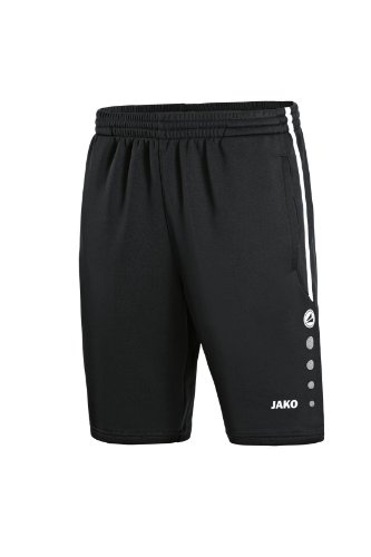 JAKO Kinder Trainingsshort Active, schwarz/weiß, 164, 8595 von JAKO