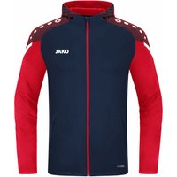 JAKO Performance Kapuzenjacke Kinder marine/rot 152 von Jako