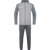 JAKO Performance Trainingsanzug Polyester mit Kapuze 845 - soft grey/steingrau M von Jako
