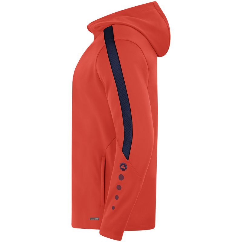 JAKO Power Kapuzenjacke Kinder 375 - flame/marine 140 von Jako