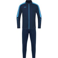 JAKO Power Polyester Trainingsanzug Kinder 910 - marine/skyblue 140 JAKO Power Polyester Trainingsanzug Kinder 910 - marine/skyblue 140 von Jako