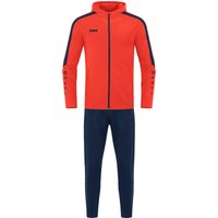 JAKO Power Polyester Trainingsanzug mit Kapuze Kinder 375 - flame/marine 164 JAKO Power Polyester Trainingsanzug mit Kapuze Kinder 375 - flame/marine 164 von Jako