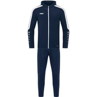 JAKO Power Polyester Trainingsanzug mit Kapuze Kinder 900 - marine 140 JAKO Power Polyester Trainingsanzug mit Kapuze Kinder 900 - marine 140 von Jako