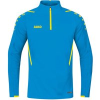 JAKO Challenge Sweatshirt mit 1/4-Reißverschluss JAKO blau/neongelb L von Jako