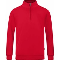 JAKO Organic Sweatshirt mit 1/4-Reißverschluss rot M von Jako