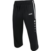 JAKO Active 3/4 Trainingsshorts Kinder schwarz/weiß 140 von Jako