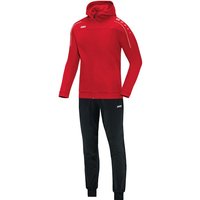 JAKO Classico Trainingsanzug Polyester mit Kapuze rot M JAKO Classico Trainingsanzug Polyester mit Kapuze rot M von Jako
