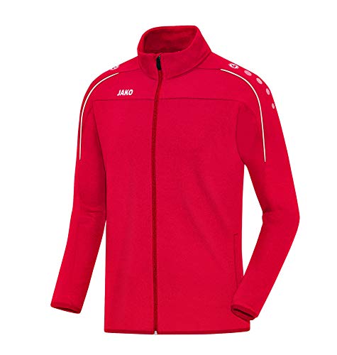 JAKO Herren Trainingsjacke Mit Durchgehendem Rv Trainingsjacke Classico, rot, L, 8750 von JAKO