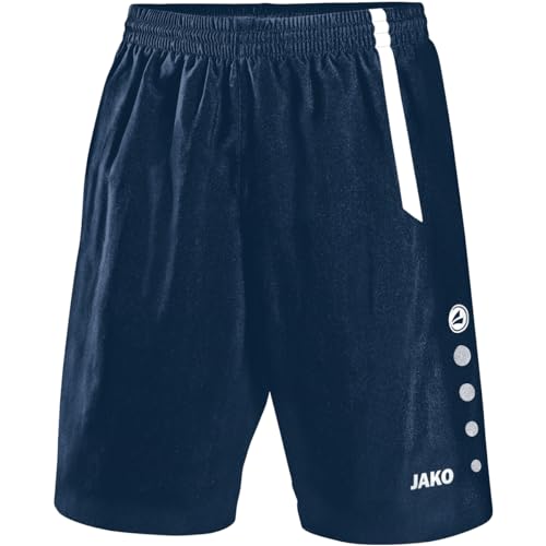 JAKO Herren Fußball Sporthose Turin, Marine/Weiß, M, 4462 von JAKO