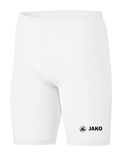 JAKO Unterziehhose Kinder Tight Basic 2.0 Weiß 152 - Elastische Fahrradhose Kinder aus Polyester, Radlerhose Kinder mit elastischem Bund, Thermohose JAKO Unterziehhose Kinder Tight Basic 2.0 Weiß 152 - Elastische Fahrradhose Kinder aus Polyester, Radlerhose Kinder mit elastischem Bund, Thermohose von JAKO