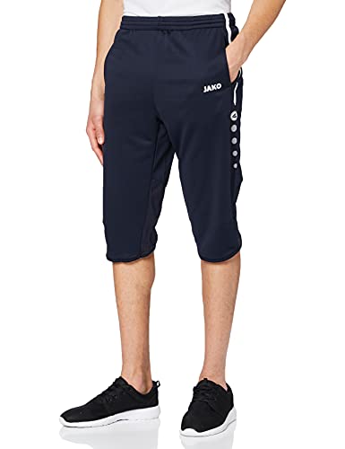 JAKO Kinder Hose 3/4 Trainingsshorts Active, Marine/Weiß, 152, 8395 von JAKO