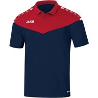 JAKO Champ 2.0 kurzarm Poloshirt Damen marine/chili rot 38 von Jako