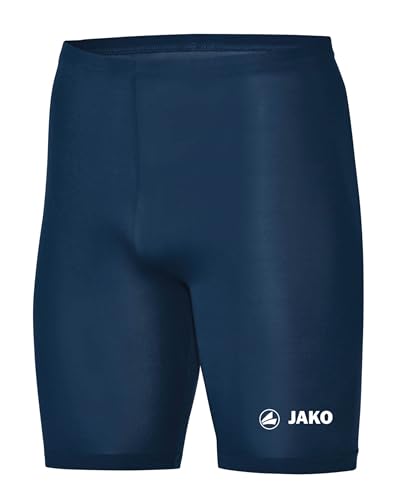 JAKO Unterziehhose Tight Basic 2.0 Navy XL - Elastische Fahrradhose aus Polyester, Radlerhose mit elastischem Bund, Schnell trocknende Thermohose von JAKO