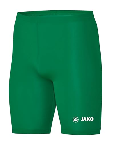 JAKO Unterziehhose Tight Basic 2.0 Sportgrün S - Elastische Fahrradhose aus Polyester, Radlerhose mit elastischem Bund, Schnell trocknende Thermohose von JAKO