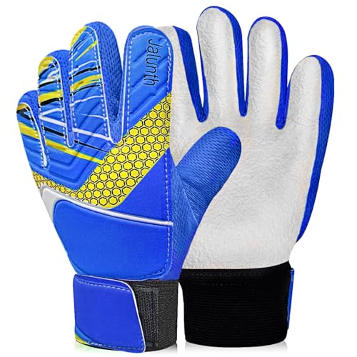 Jalunth Torwarthandschuhe Kinder Jungs Jungen Mädchen Junior Fussballhandschuhe Fußballhandschuhe Trainingshandschuhe Torwart Fussball Fußball Handschuhe mit rutschfeste Latex Handfläche von Jalunth