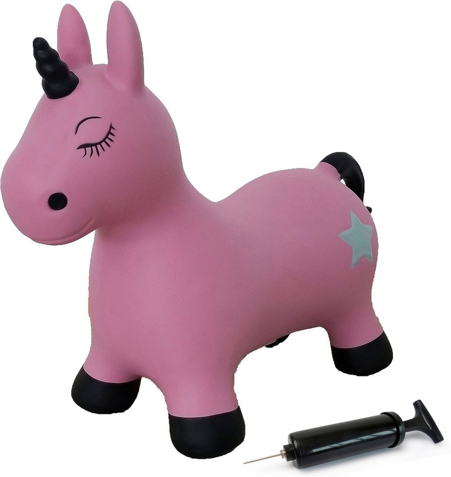 Jamara Hüpftier Einhorn, pink, inkl. Luftpumpe von Jamara