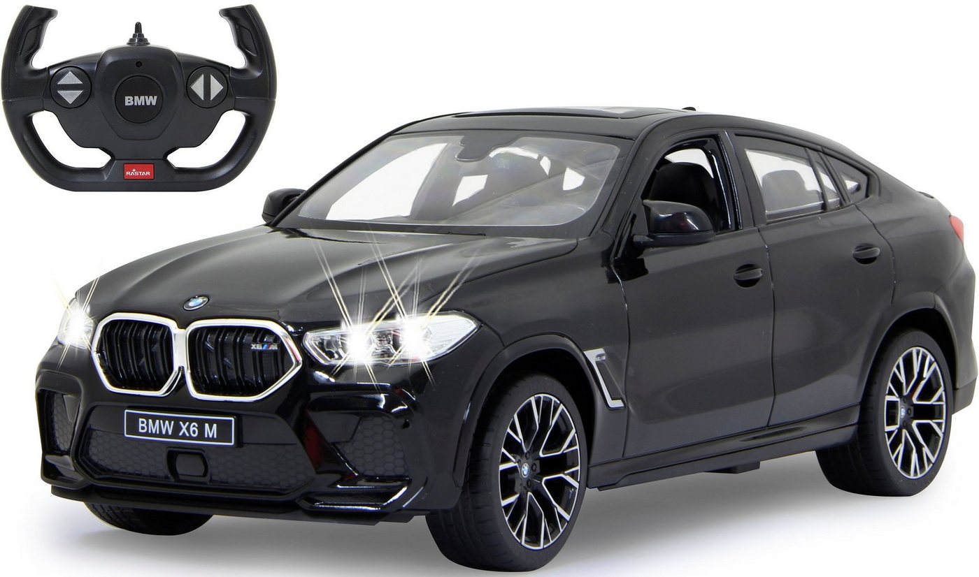 Jamara RC-Auto Deluxe Cars, BMW X6 M 1:14, schwarz - 2,4 GHz, mit LED-Lichtern von Jamara