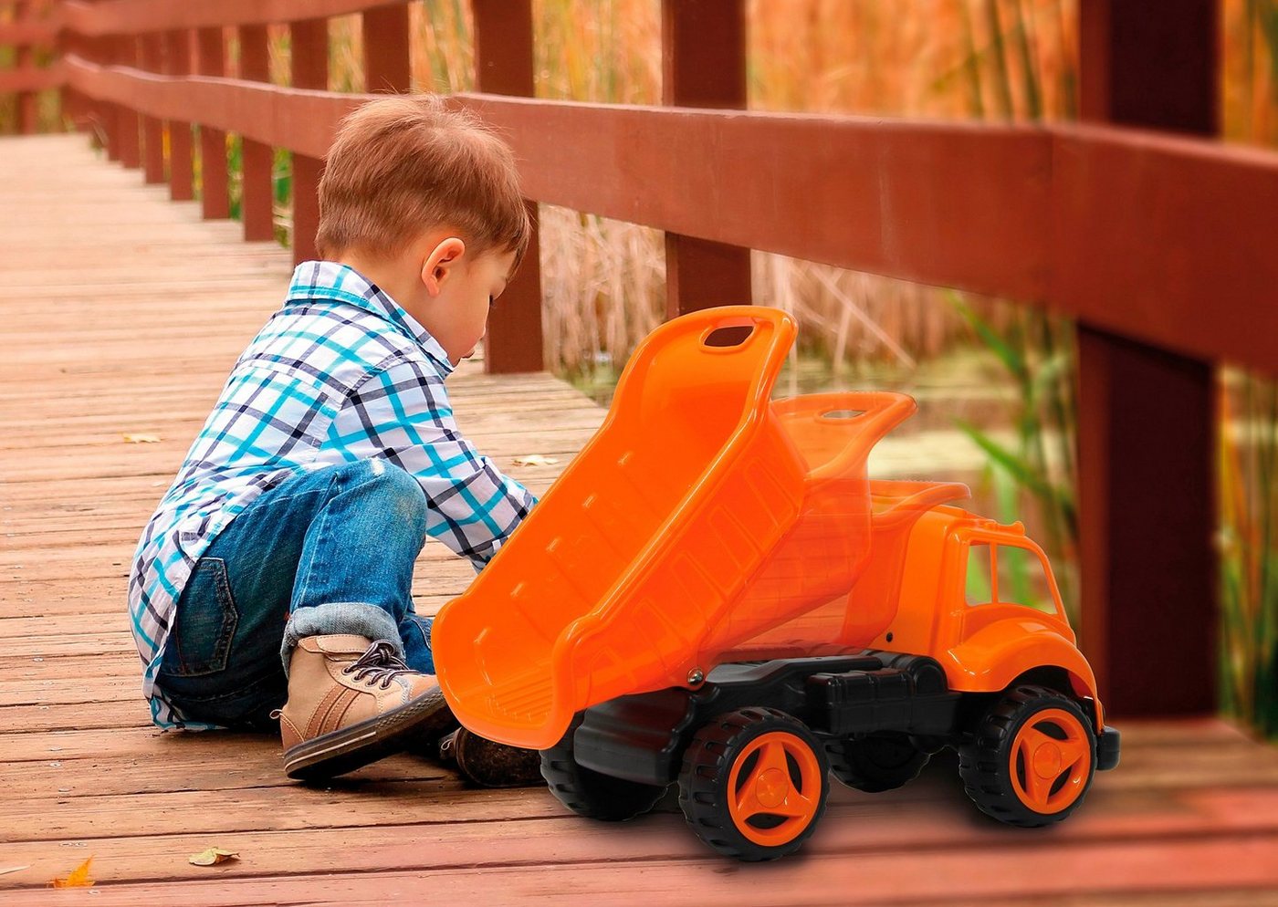 Jamara Spielzeug-Radlader Dump Truck XL, für Kinder ab 12 Monaten, BxLxH: 36x71x38 cm Jamara Spielzeug-Radlader Dump Truck XL, für Kinder ab 12 Monaten, BxLxH: 36x71x38 cm von Jamara
