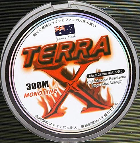 James Cook Terra Mono 0,28mm 8,5kg Ground 300m, monofile Angelschnur, Mono line von James Cook
