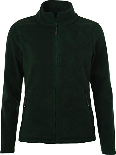 James & Nicholson Damen Fleece Jacke, Grün (Dark-Green), 44 (Herstellergröße: 3XL) von James & Nicholson