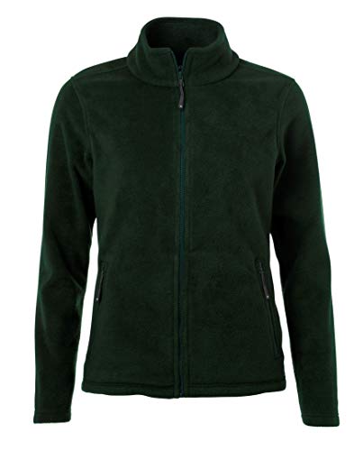 James & Nicholson Damen Fleecejacke JN781 Gr. XS, dunkelgrün von James & Nicholson