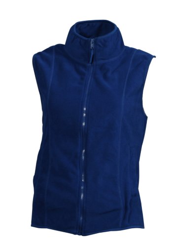 James & Nicholson Damen Girly Microfleece Vest Weste, Blau (blau royal), 40 (Herstellergröße: XL) von James & Nicholson