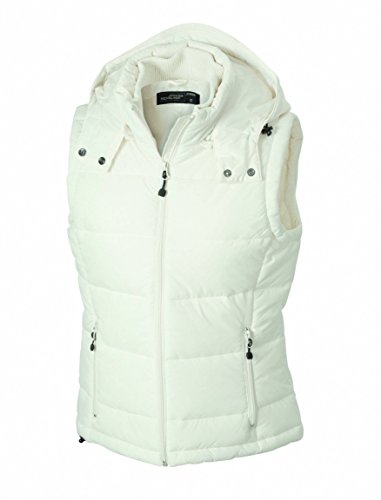 James & Nicholson Damen Padded Vest Outdoor Weste, Beige (Natural), 34 (Herstellergröße: S) von James & Nicholson