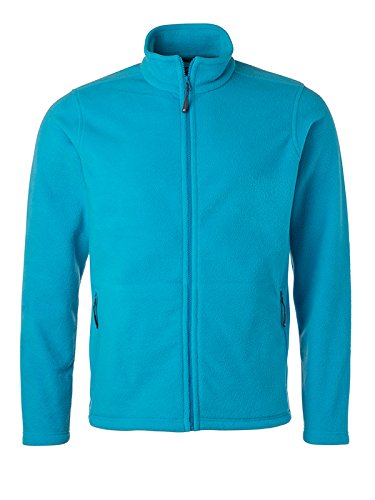 James & Nicholson Herren Fleece Jacke, Türkis (Turquoise), Medium von James & Nicholson