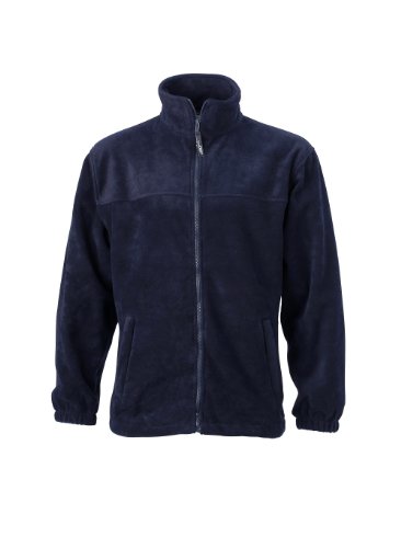 James & Nicholson Herren Full-Zip-Fleece Jacke, Blau (blau Navy), X-Large von James & Nicholson