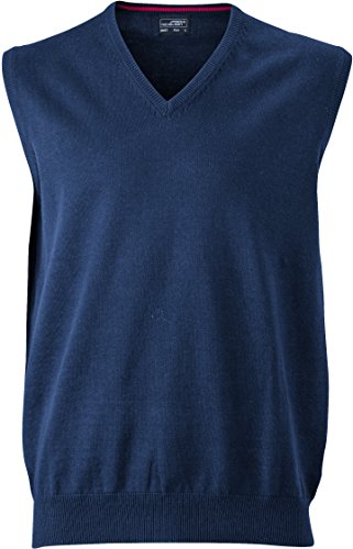 James & Nicholson Herren V-Neck Pullunder, Blau (Navy), X-Large von James & Nicholson