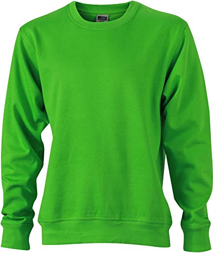 James & Nicholson Herren Workwear Sweat Sweatshirt, Grün (Lime-Green), XXXX-Large von James & Nicholson