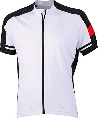 Men's Bike-T Full Zip | white | XL XL,White von James & Nicholson